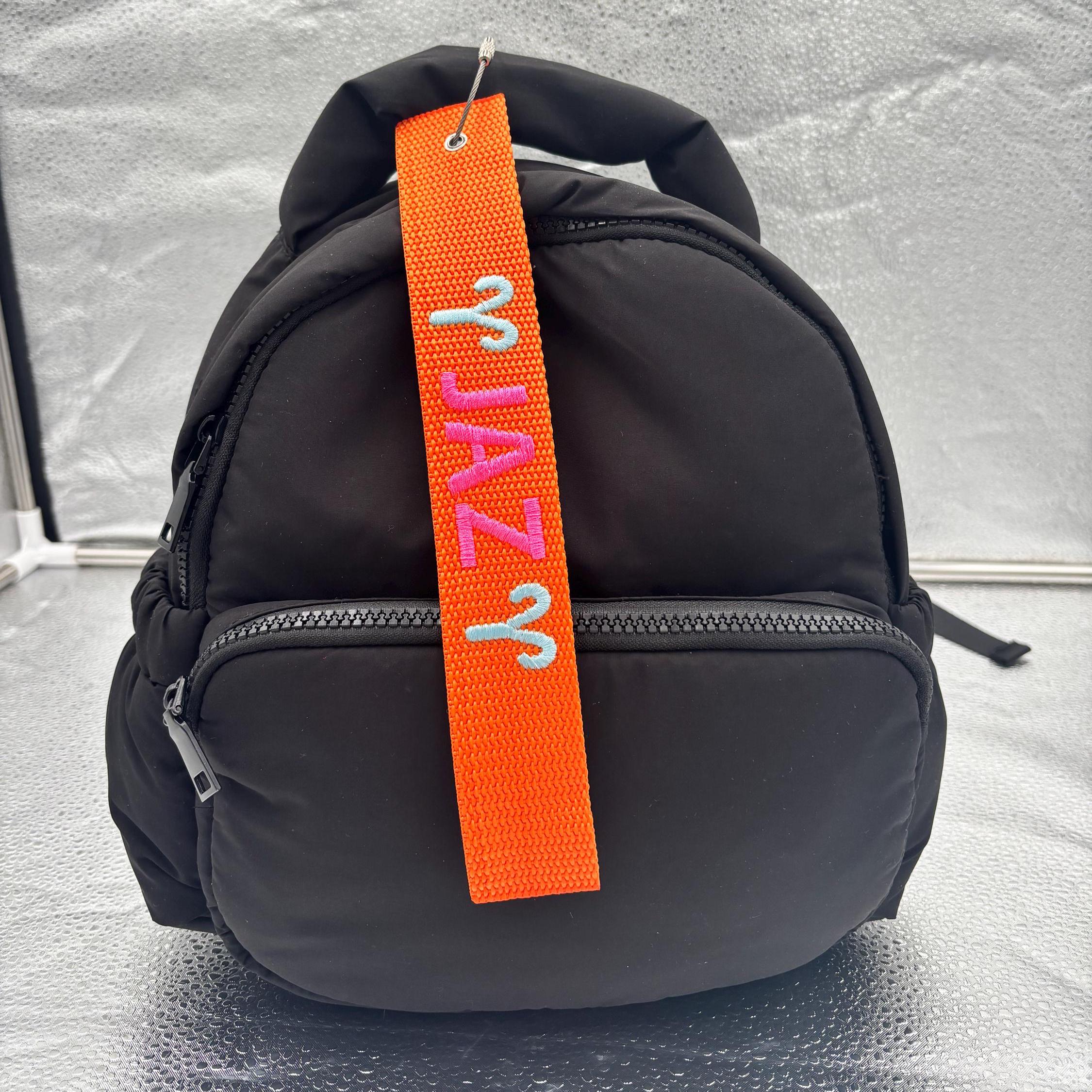 Personalized Embroidered Luggage/ Bag Tag with Metal Loop Closure