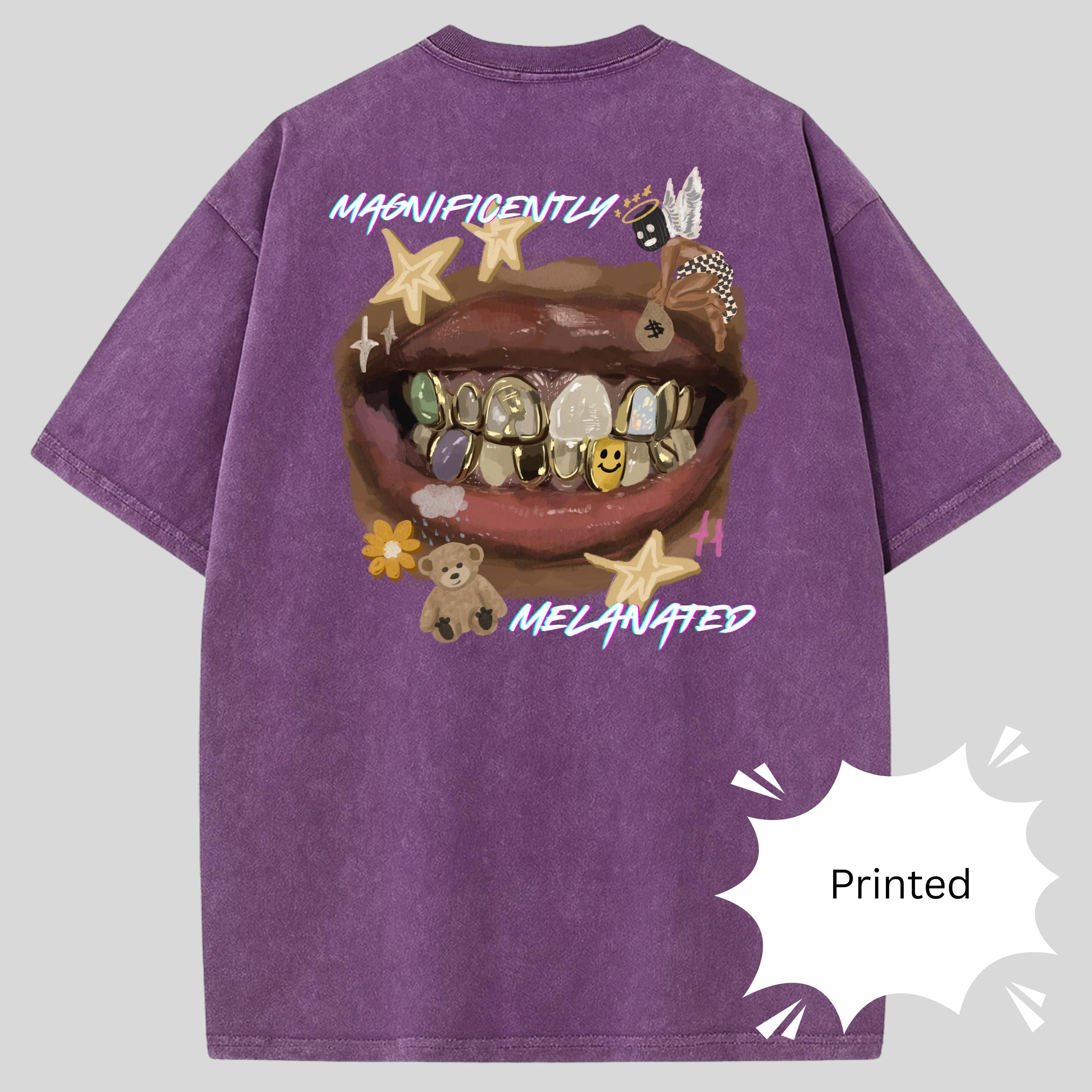 Magnificently Melanated Acid Wash T-Shirt