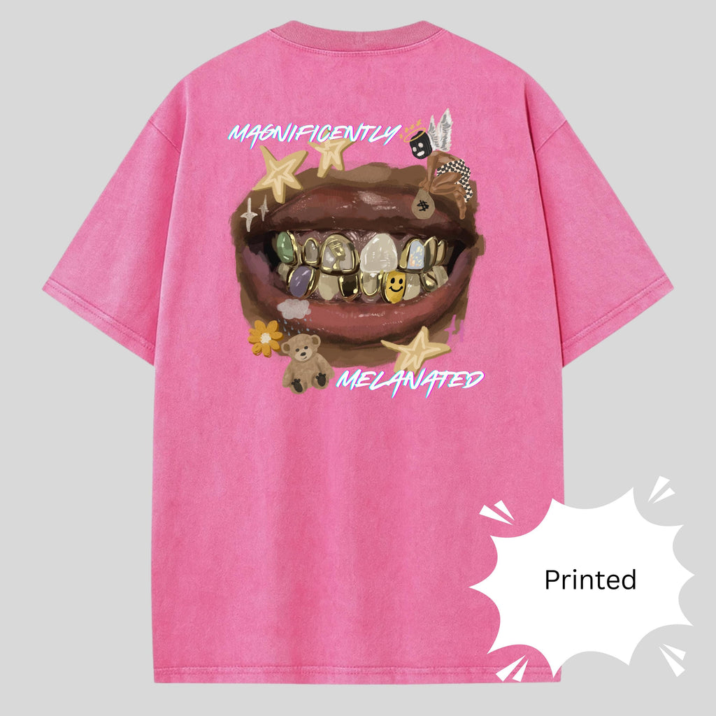 Magnificently Melanated Acid Wash T-Shirt