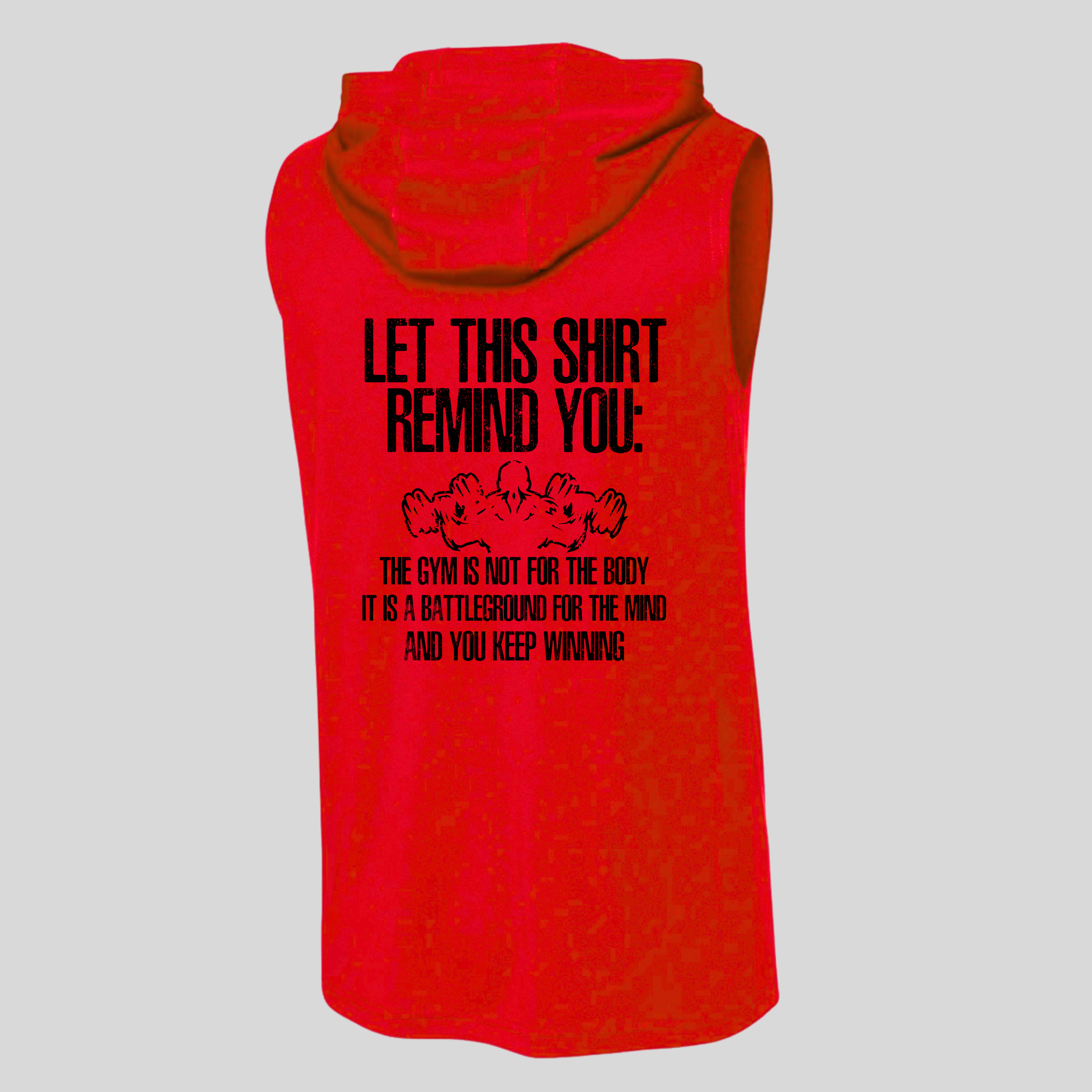 Broadnax Fitness Motivational Sleeveless Workout Hoodie