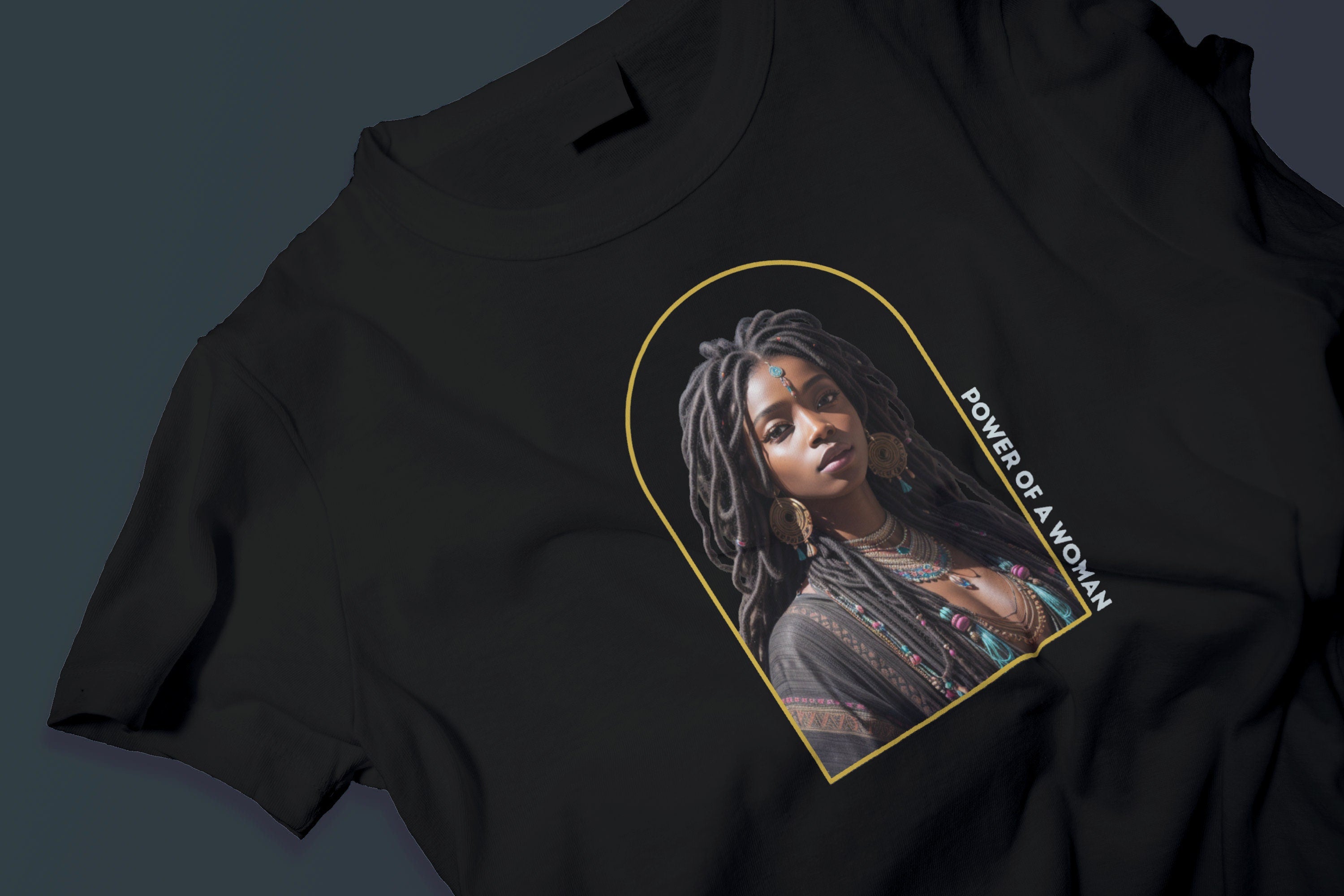 Power of a Black Woman Shirt: Loc'd Natural Hair