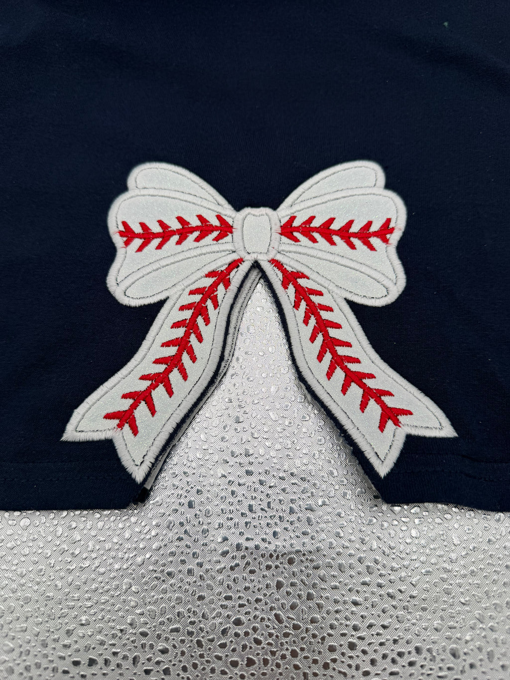 Embroidered Baseball Mom Short Sleeve Shirt