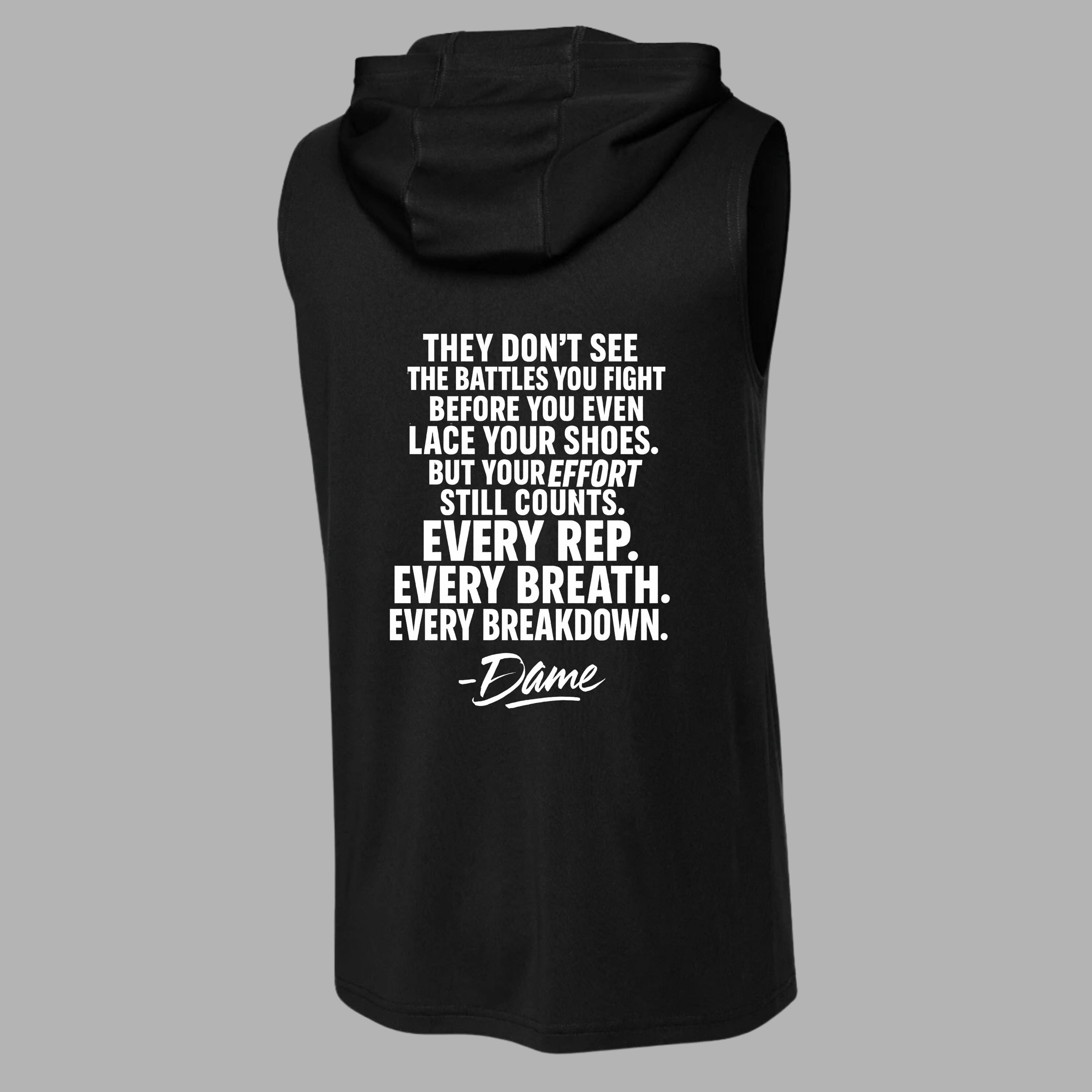 Broadnax Fitness Motivational Sleeveless Workout Hoodie