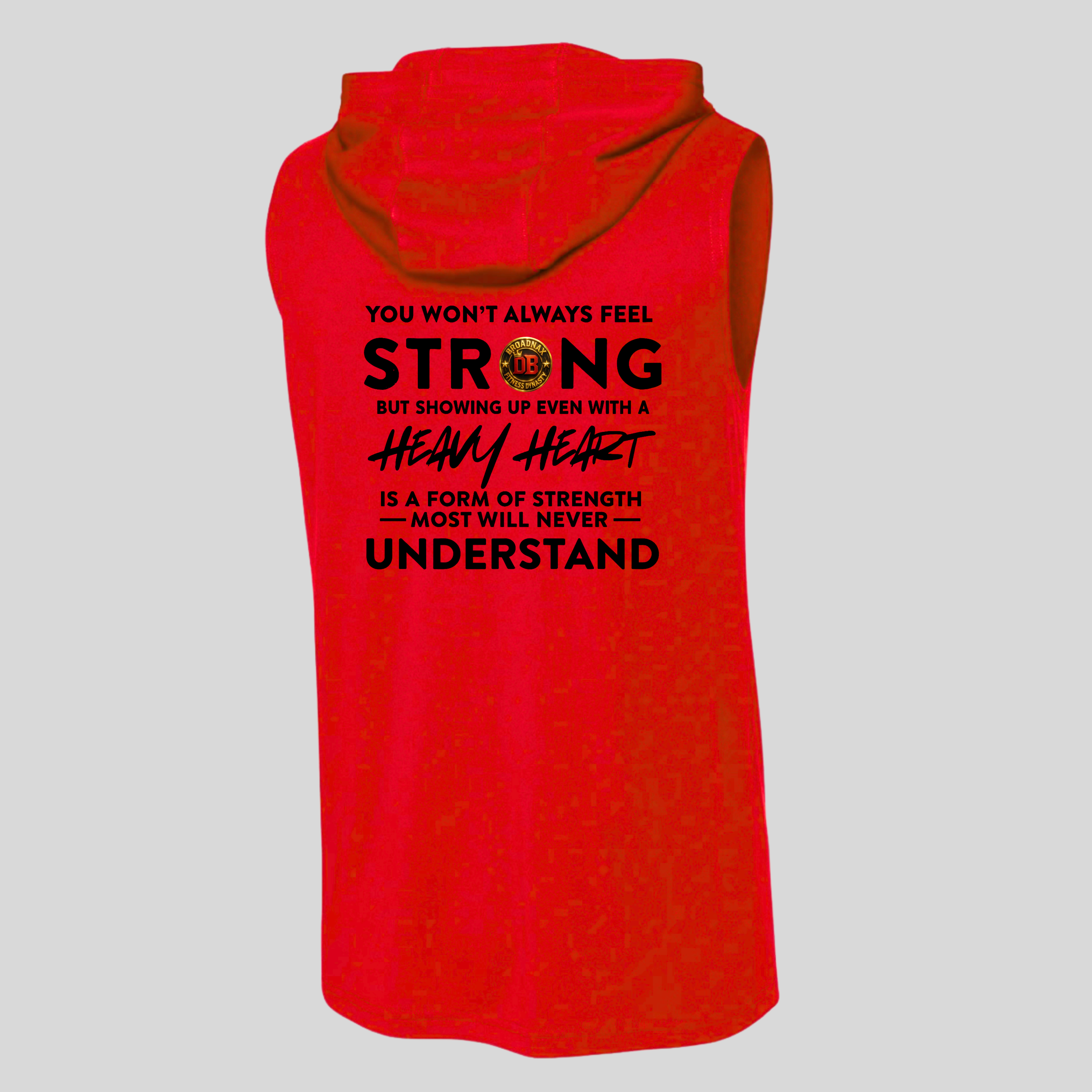 Broadnax Fitness Motivational Sleeveless Workout Hoodie