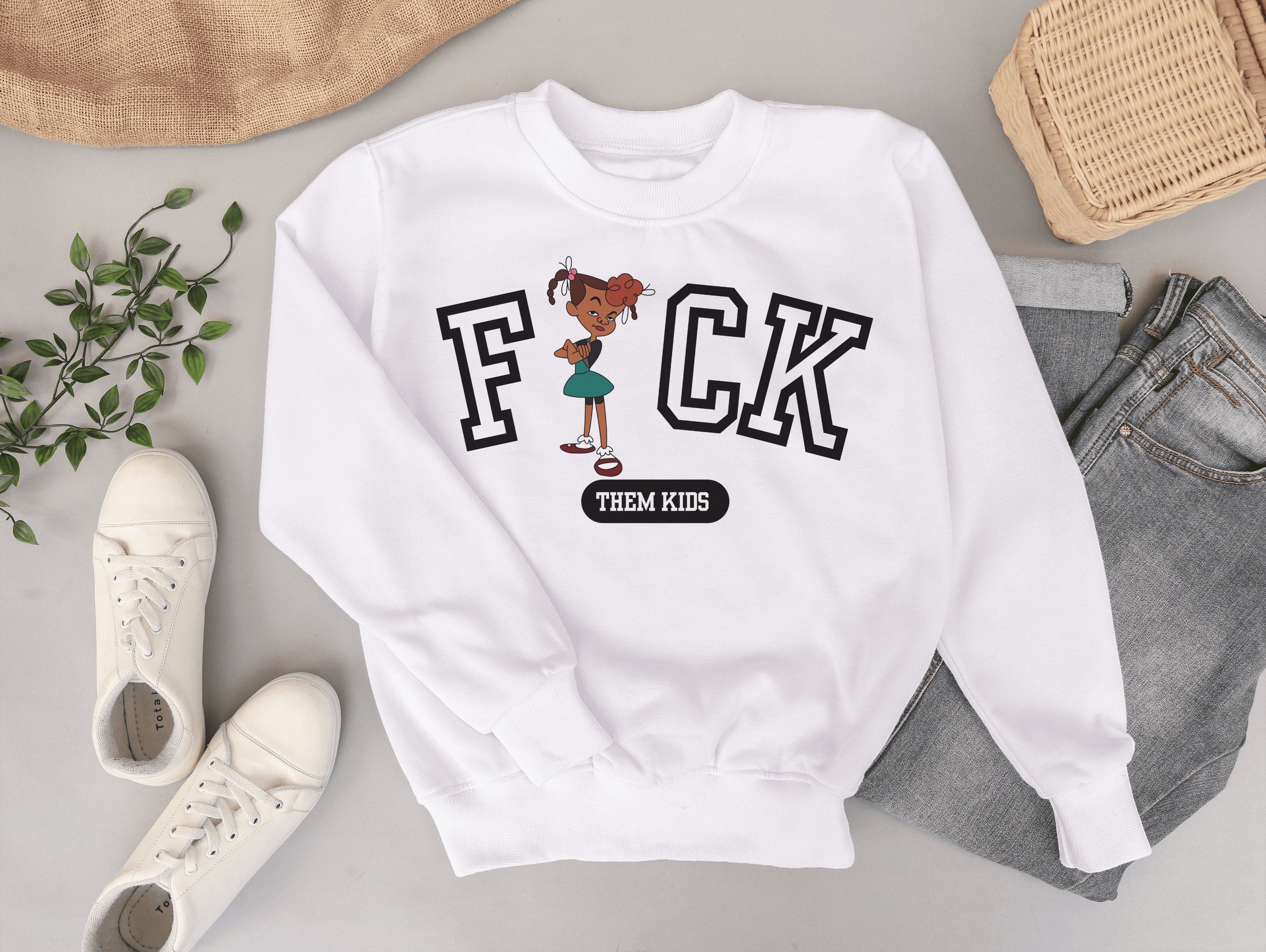 F*ck Them Kids 90s Inspired Crewneck Sweatshirt