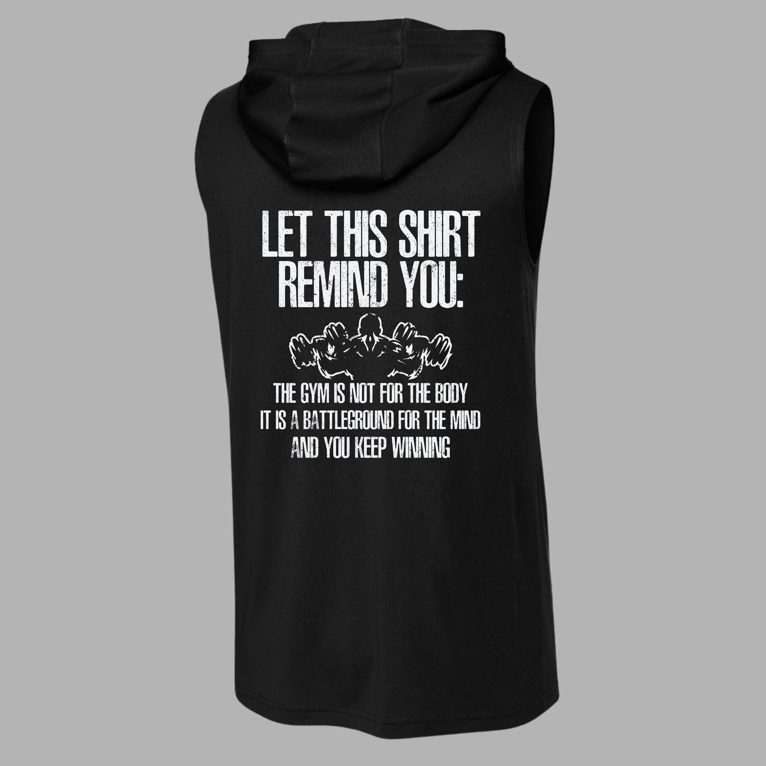 Broadnax Fitness Motivational Sleeveless Workout Hoodie