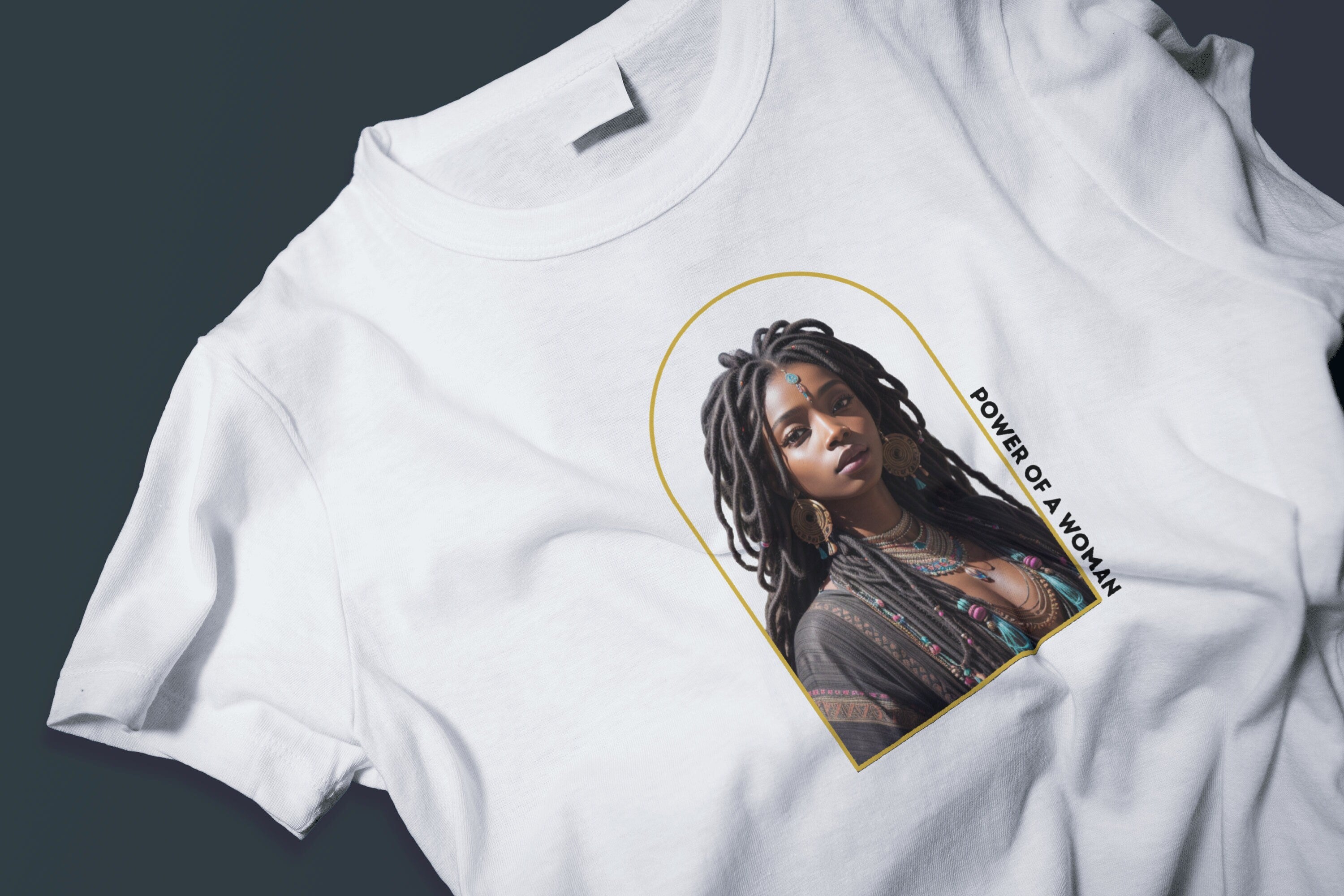 Power of a Black Woman Shirt: Loc'd Natural Hair