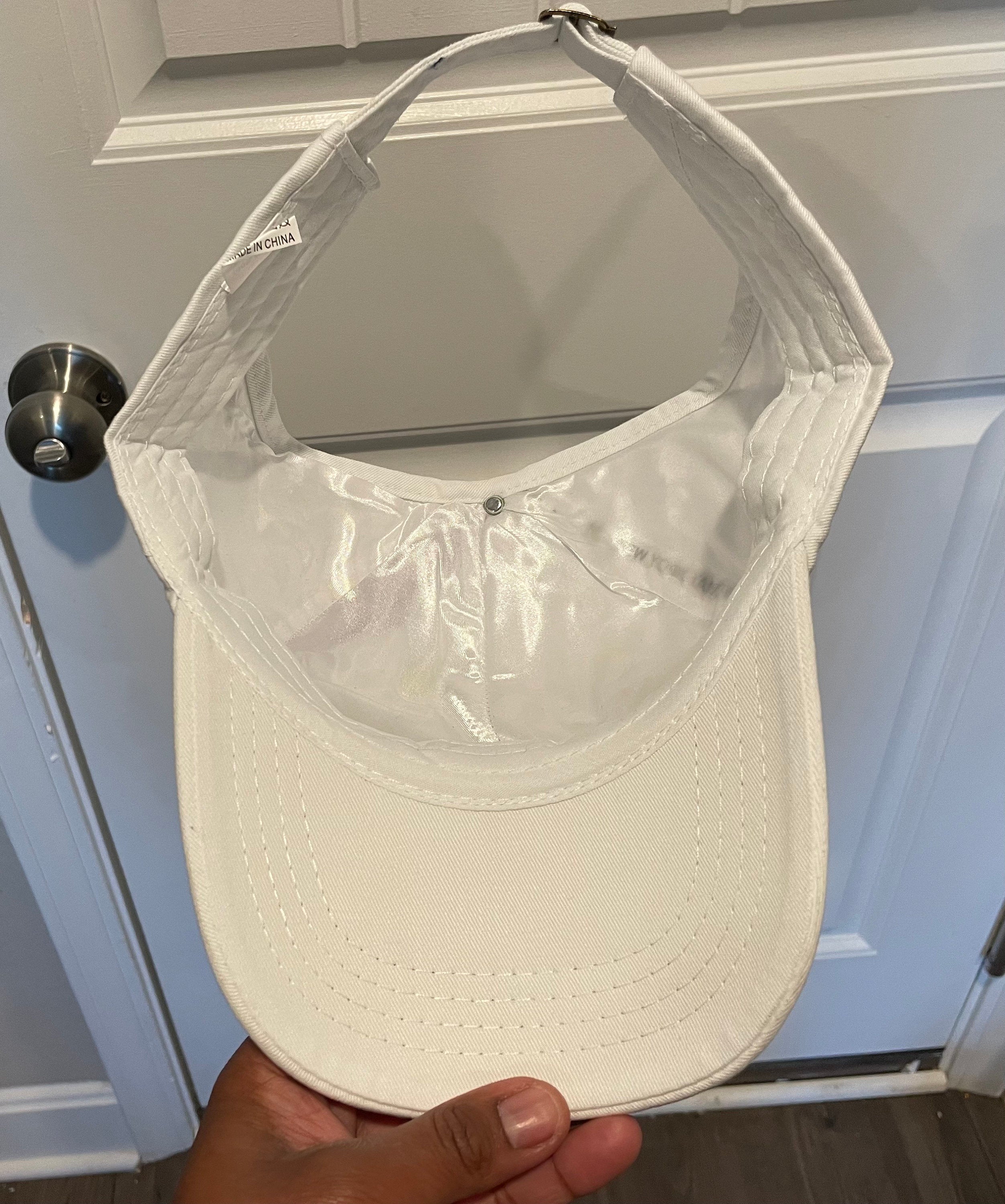 Satin Lined Ponytail Hat: Customizable Vintage Washed Cap