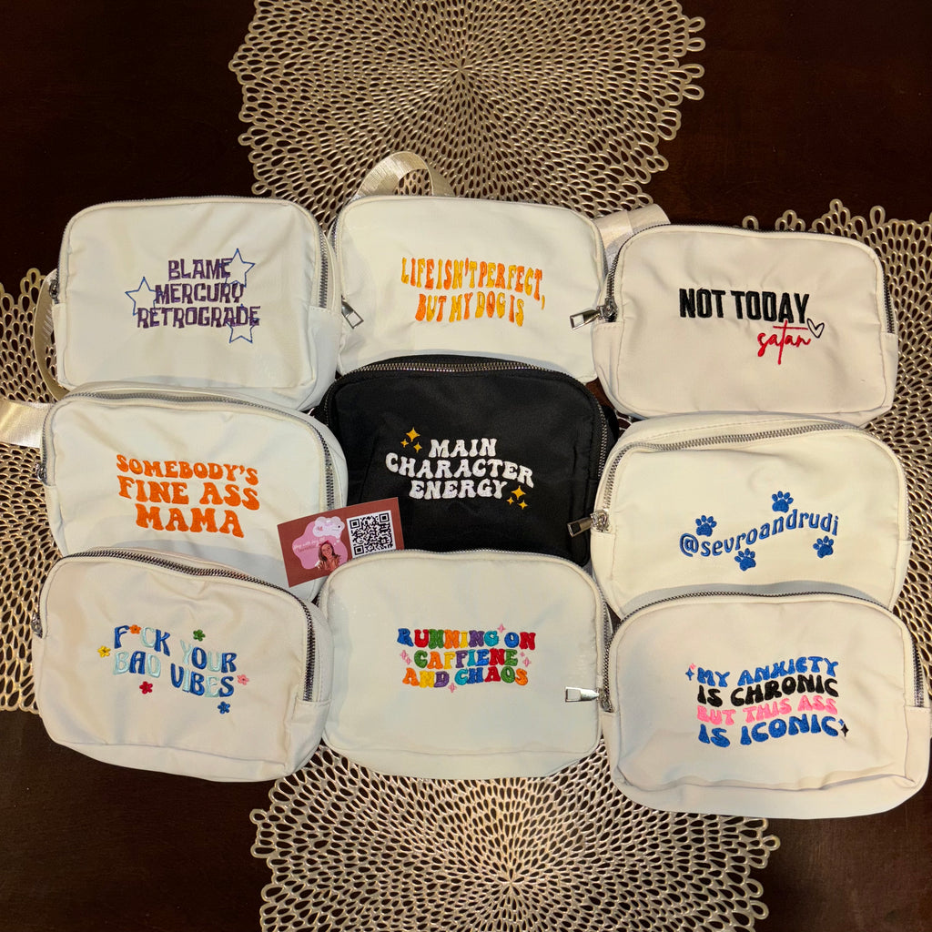 Custom Nylon Belt Bag: One Pocket