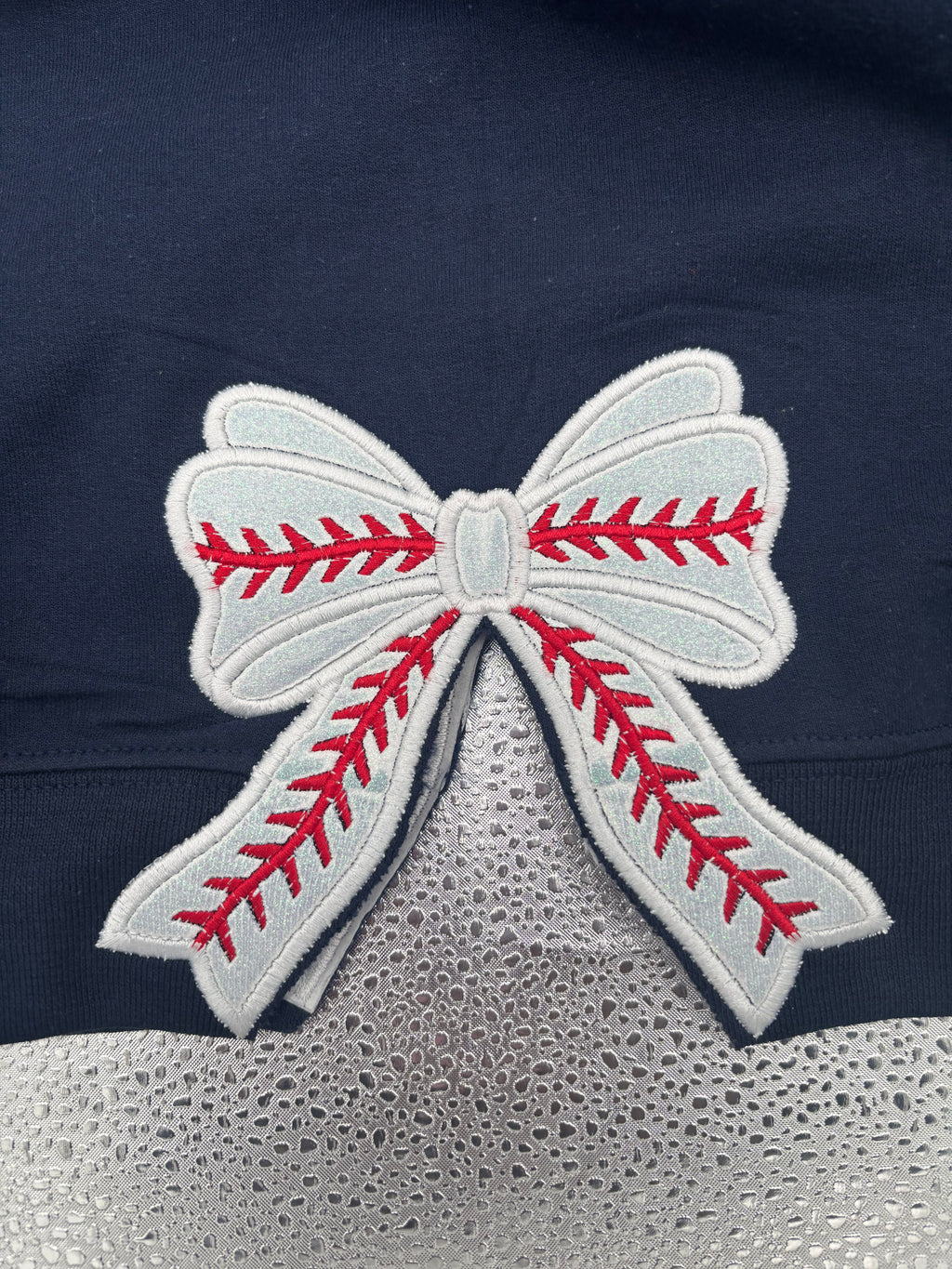 Embroidered Baseball Mom Crewneck Crewneck Sweatshirt