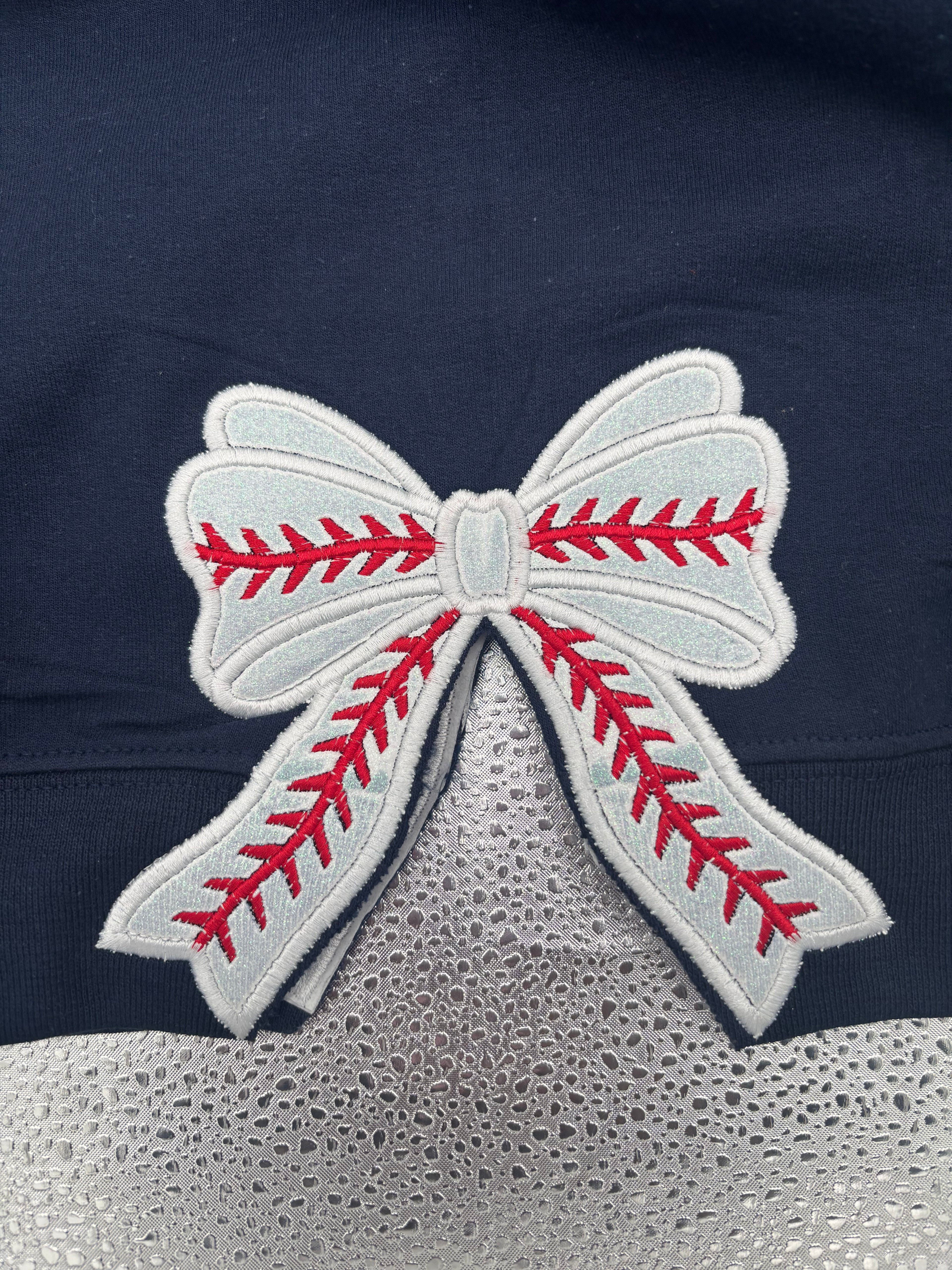 Embroidered Baseball Mom Crewneck Crewneck Sweatshirt