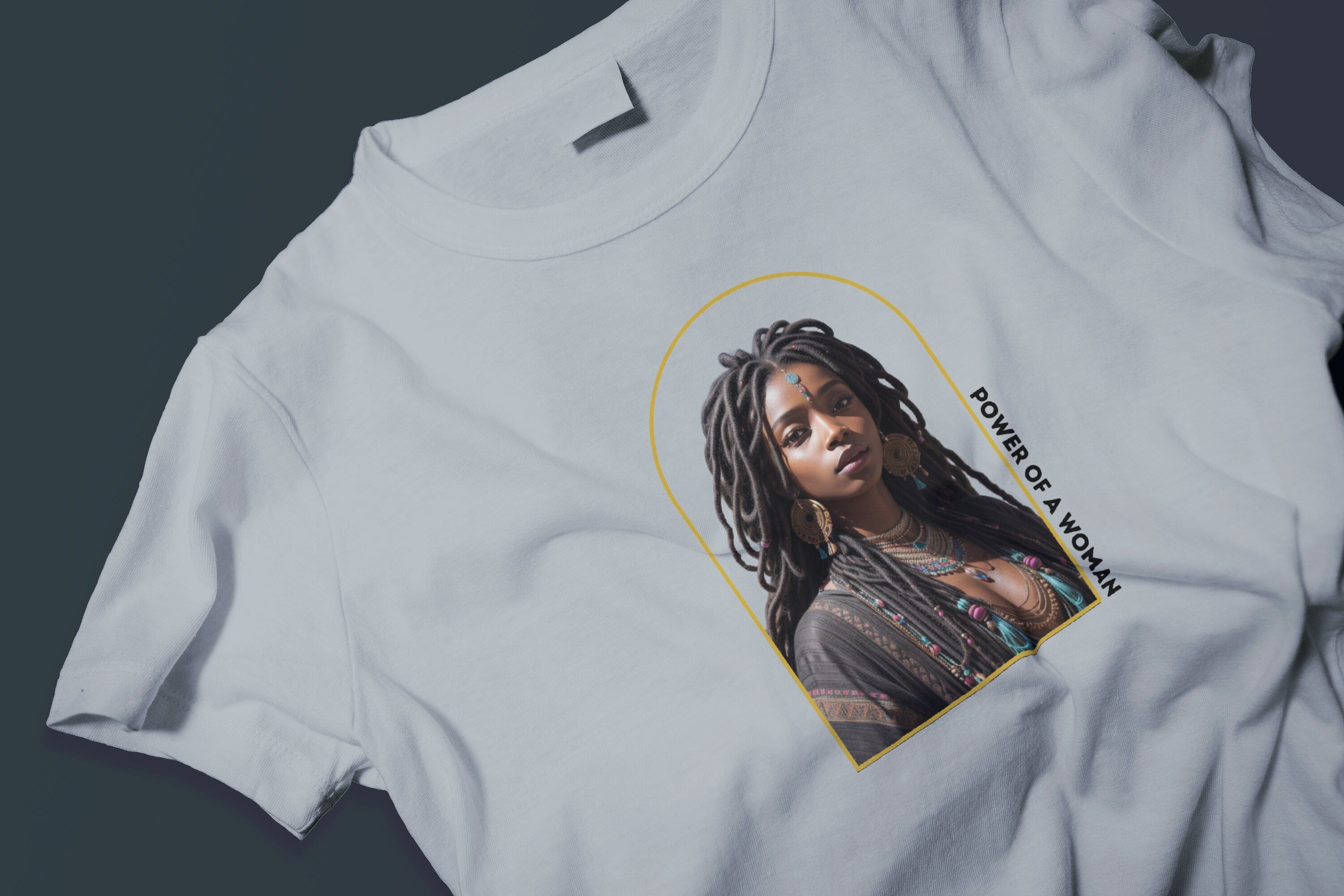 Power of a Black Woman Shirt: Loc'd Natural Hair
