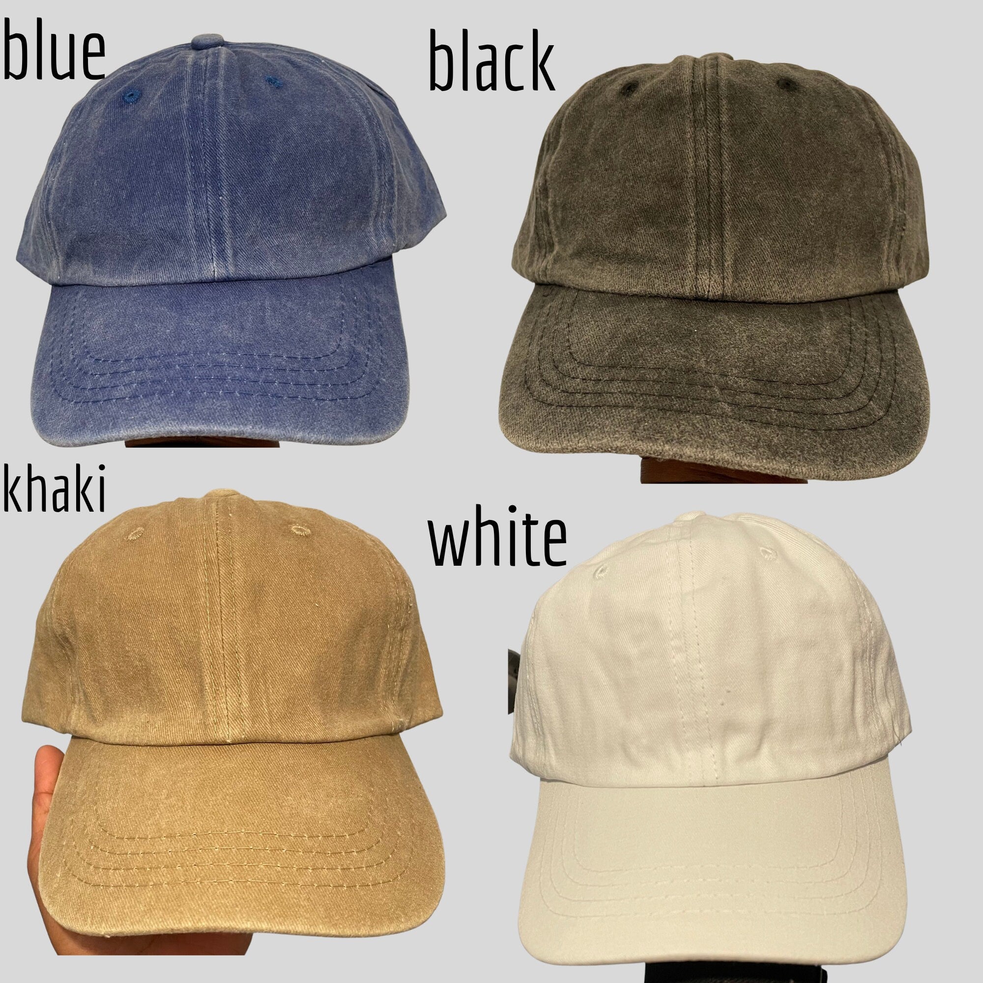 Satin Lined Ponytail Hat: Customizable Vintage Washed Cap
