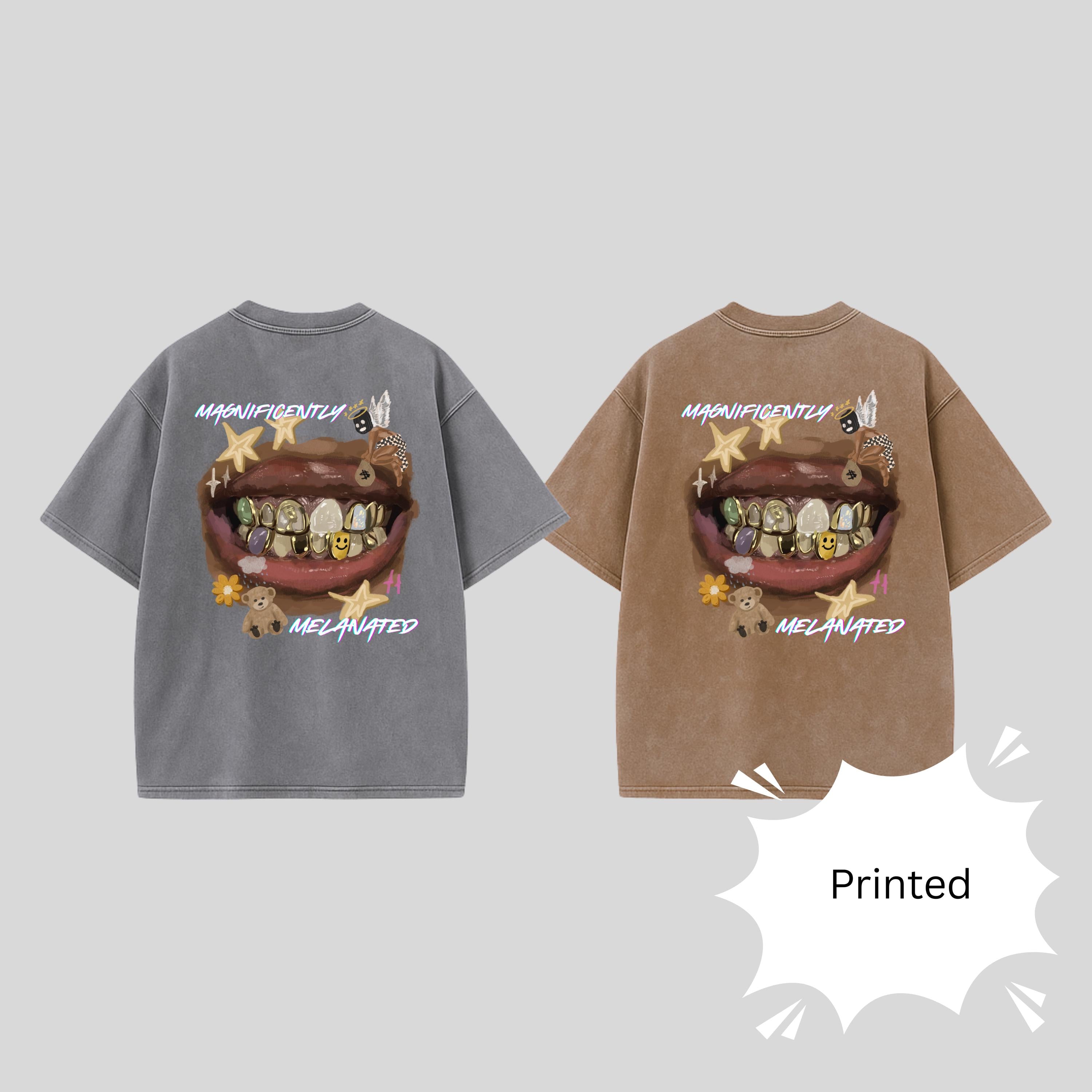 Magnificently Melanated Acid Wash T-Shirt